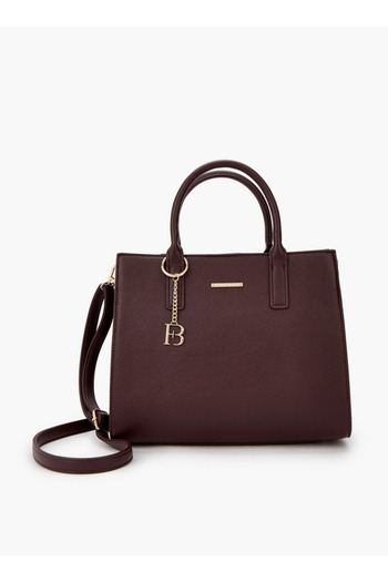 Flora Bella by Shoexpress Solid Tote Bag with Detachable Strap - H 24 x W 28.2 x 9.3 cms