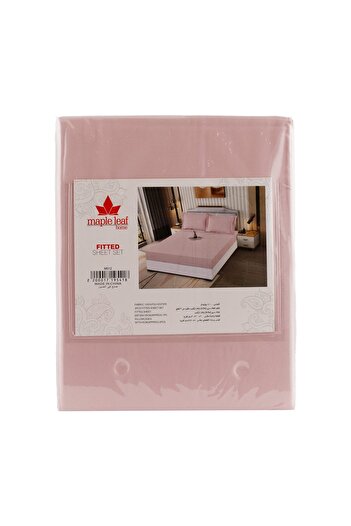 MAPLE LEAF Home Polyester Fitted Bed Sheet Set, Assorted