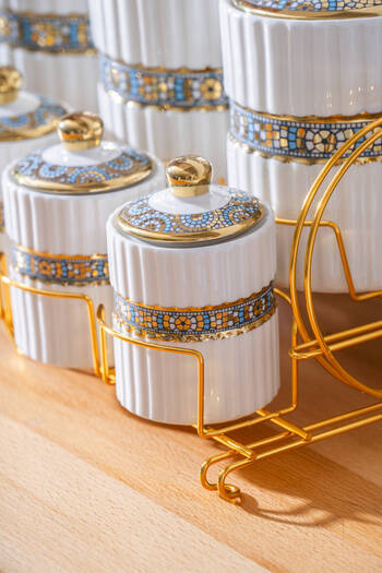 ACAR Ibiza 7 Piece Spice Rack Set with Stand