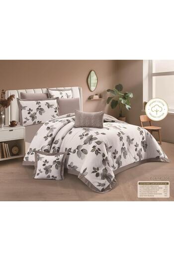 Roshen New king size double bed sheet, 100% cotton, with luxurious packaging and full filling, 8 pieces, suitable for a 200*200 bed. Luxury, quality and elegance.