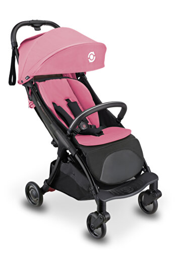 Globber Stroll Lite Lightweight Kids Scooter Stroller – Foldable Adjustable Ride On – Pastel Pink