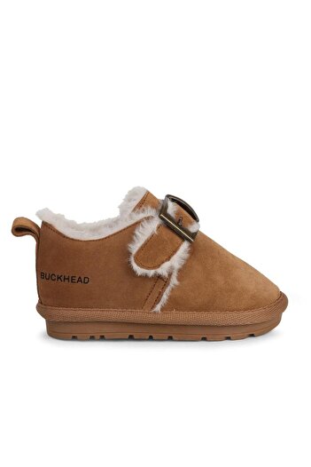 BUCKHEAD Slide Buck3066-Bh141 Children's Fur Shoes - Camel Hair