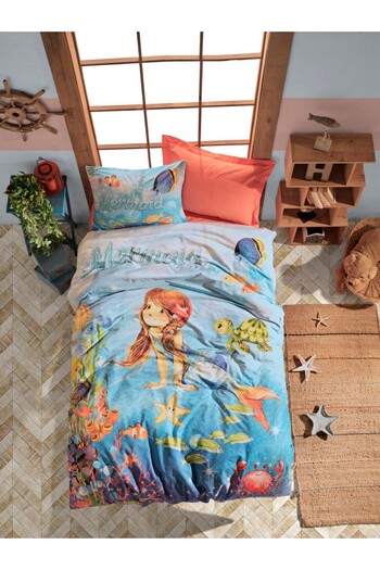 Cotton Box Bed linen 1 person 100% cotton ranforce,Cotton Box,Mermaid