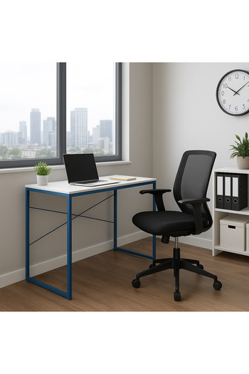 UnicSpot Children's desk for boys, blue, 78x46x76 cm