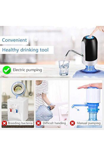 OEM Portable Electric Water Dispenser, USB Charging, 5-Gallon Bottles, Water Pump for Home, Office, Kitc