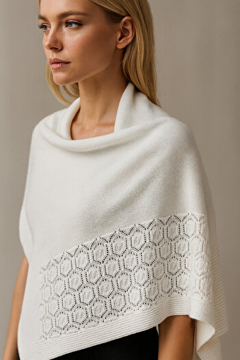 Wearified Knitwear Shawl Cotton Blend Shoulder Shawl 170X60Cm Women's Shawl Mother's Gift Solid Color