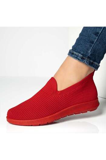 BMoD Women's red textile sport espadrilles MOD13053