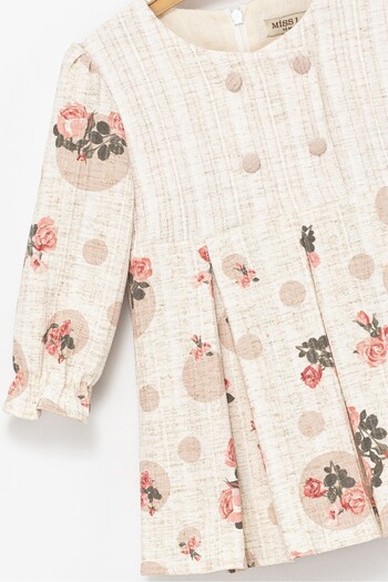 Babito Baby Baby Girl Dress – Floral Pattern, Long Sleeves, Natural Comfortable Fabric, Casual & Special Occasion