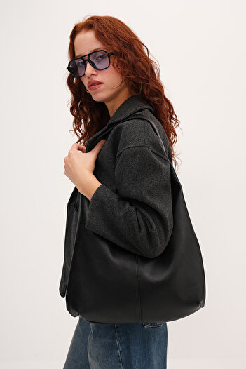 Addax Faux Leather Snap Closure Bag Ç2156