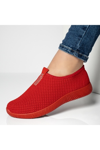 BMoD Women's red textile sport espadrilles MOD13057