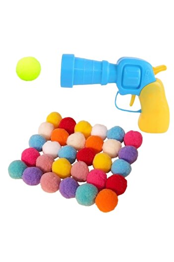 OEM Cat Ball Launcher with Soft Balls, Plastic/Plush, Multicolor