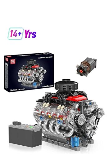 Generic Mould King 10171 MOC Technology V8 Eight Cylinder Engine Series
