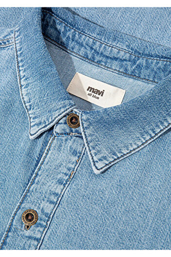Mavi Tyler Regenerative Açık Denim Jean Gömlek