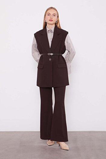 Levidor Bitter Brown Vest Double Suit