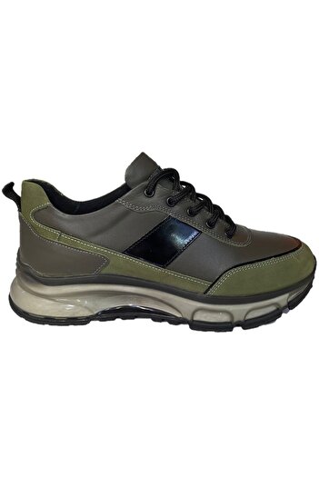 ATA AYAKKABI Men's Daily Seasonal Genuine Leather Shoes Lightweight Sole Orthopedic Lace-Up