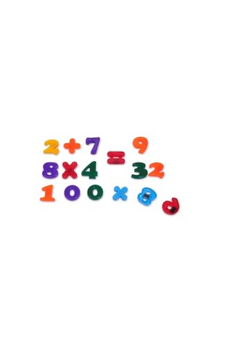 NO BRAND Children's Game, Magnetic Numbers, 36 Pieces, Multicolor