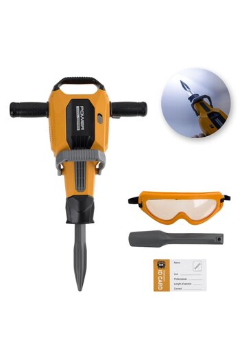 OEM Yellow Pneumatic Hammer Toy with Glasses & Sound 40cm