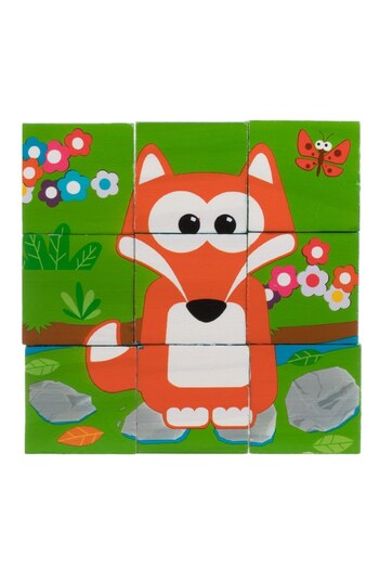 OEM Puzzle din Lemn, 6 in 1, Animalele Junglei (9 piese)