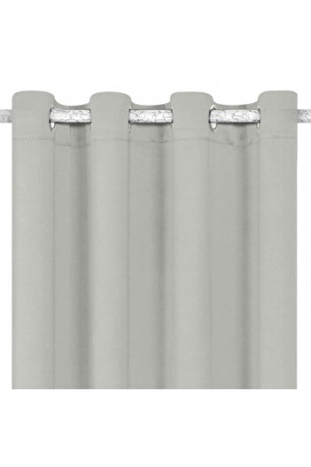 OEM Decorative curtain made of fabric with rings, size 140 x 260 cm, Ecru