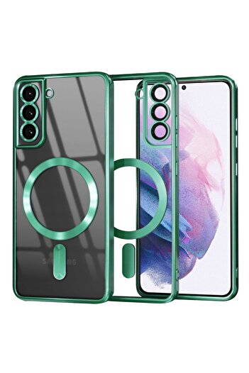 SKYDDAR INNOVATION Case for Samsung Galaxy S21 Plus 5G, Luxury Shield Magsafe, Shockproof, sticker set, Light Green