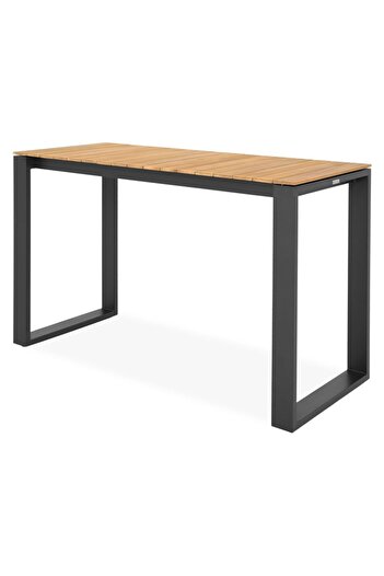 Maison Mex Garden/Patio Bar Table, FERMO, L.170 l.70 H.109 cm, anthracite/