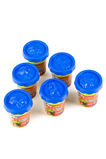 OEM Bildo doh plastilina bleu cu capac forma cu model animal 130g