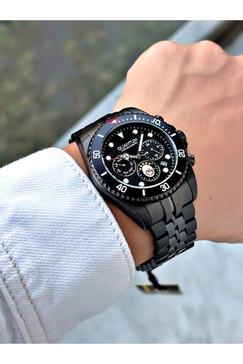 Quantum Functions Active Steel Band Steel Case Original Licensed Galatasaray Fan Men's Wristwatch