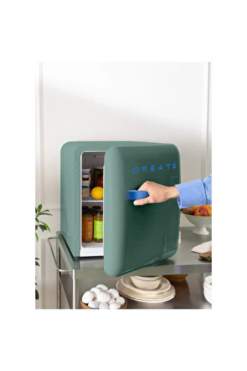 Create Retro minibar refrigerator, CREATE, 48 liters, sage/blue