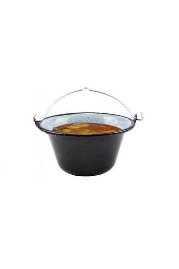 Perfect Home Serving pot, enameled, 0.8 L, black,
