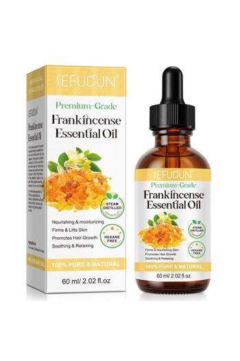 sefudun 100% Pure Frankincense Essential Oil for Hair and Skin 60 ml