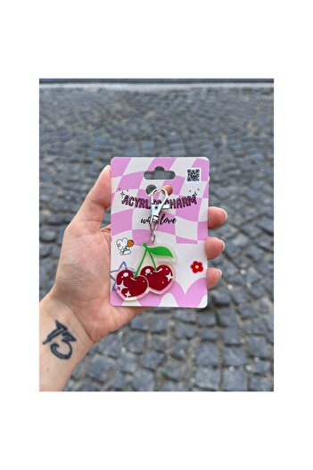 Wisevelya Cherry Acrylic Charm