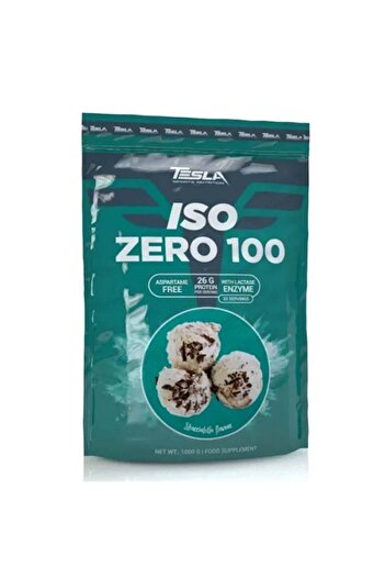 Tesla Sports Nutrition Iso Zero 100, Stracciatella, 1 kg, 26 g Protein Per Serving