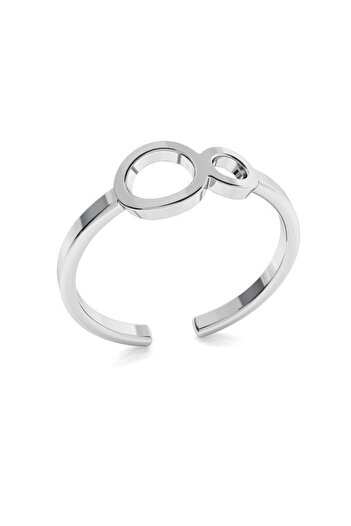 Bibilel Adjustable Silver 925 Infinity Ring