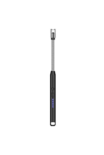 Rqiurpn Electric Plasma Lighter, Rqiurpn, USB Rechargable, Windproof, Flexible Neck, LED Indicator, Black