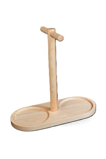 OEM Serving tray made of pine wood with handle, color, 20mmx120mmx280mm