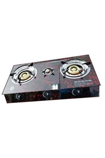 Otto OttoMag Stove with Glass Plate, Three Burners, Gas Powered