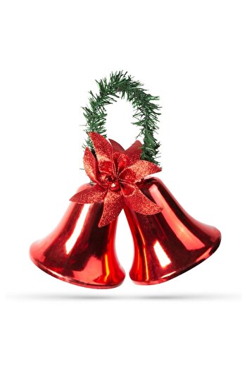 Family Christmas Christmas Decoration - Red Bell Door Garland 23 x 23 x 12.5 cm