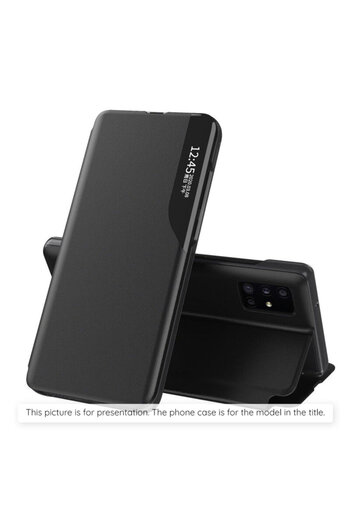 Techsuit Samsung Galaxy A07 4G Leather View Flip Case, Black