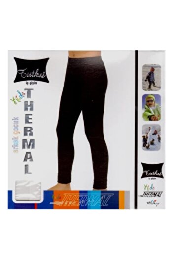 OEM Long Boys' Black Thermal Leggings, 5-7 Years