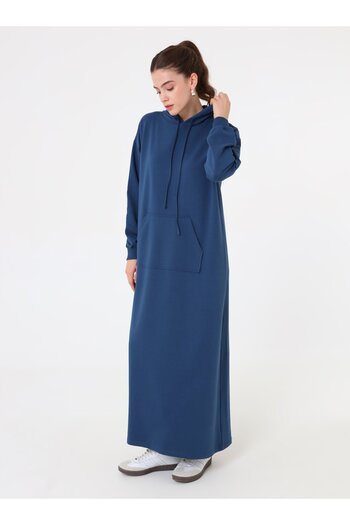 Benin Hijab Dress - Petrol -