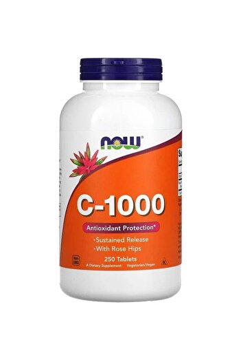 Now Foods C-1000 With Rose Hips And Antioxidant Protection - 250 Tablets