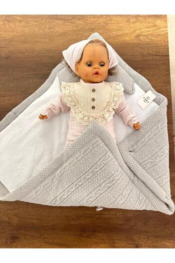 MUTİR Trico Knitted Hooded Swedding
