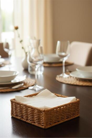 Bayev Wicker Square Tabletop Napkin Holder 700783