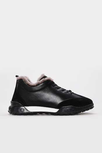 FAST STEP Genuine Leather & Fur Women's Casual Shoes 169Kza2403-5