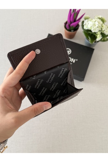 DERKON Genuine Leather Juno Model Women's Wallet in a Size That Will Fit in Any Bag