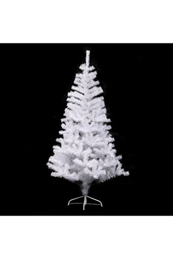 OEM Artificial Christmas Tree White, Height 1.80 meters, 540 branches with metallic interior, Easy to As