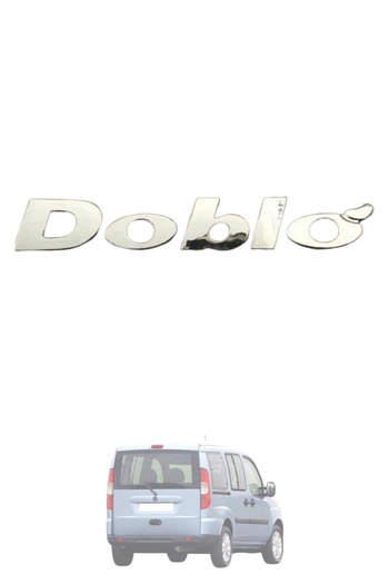 MEFAUTO Fiat Doblo 1 - I Compatible Rear Trunk Lettering 2001 - 2010 Models