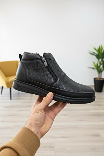 Oksit F102 Double Zipper Cold-Proof Men's Boots with Fur Inside