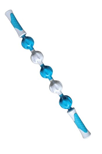 Live Up Sports Ls5053 - Pilates Massage Bar & Roller Stick & Massage Rod & Massage Stick (Blue-White)