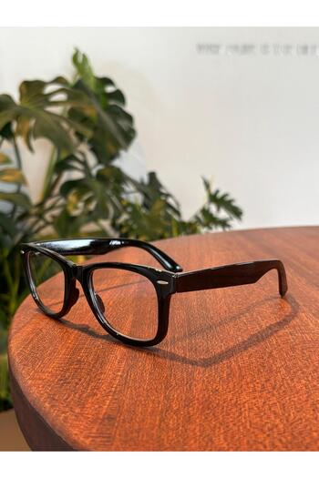 funeyes Harmony Unisex Cross-Cut Wayf Shiny Classic Blue Light Protection Screen Glasses Blue Block